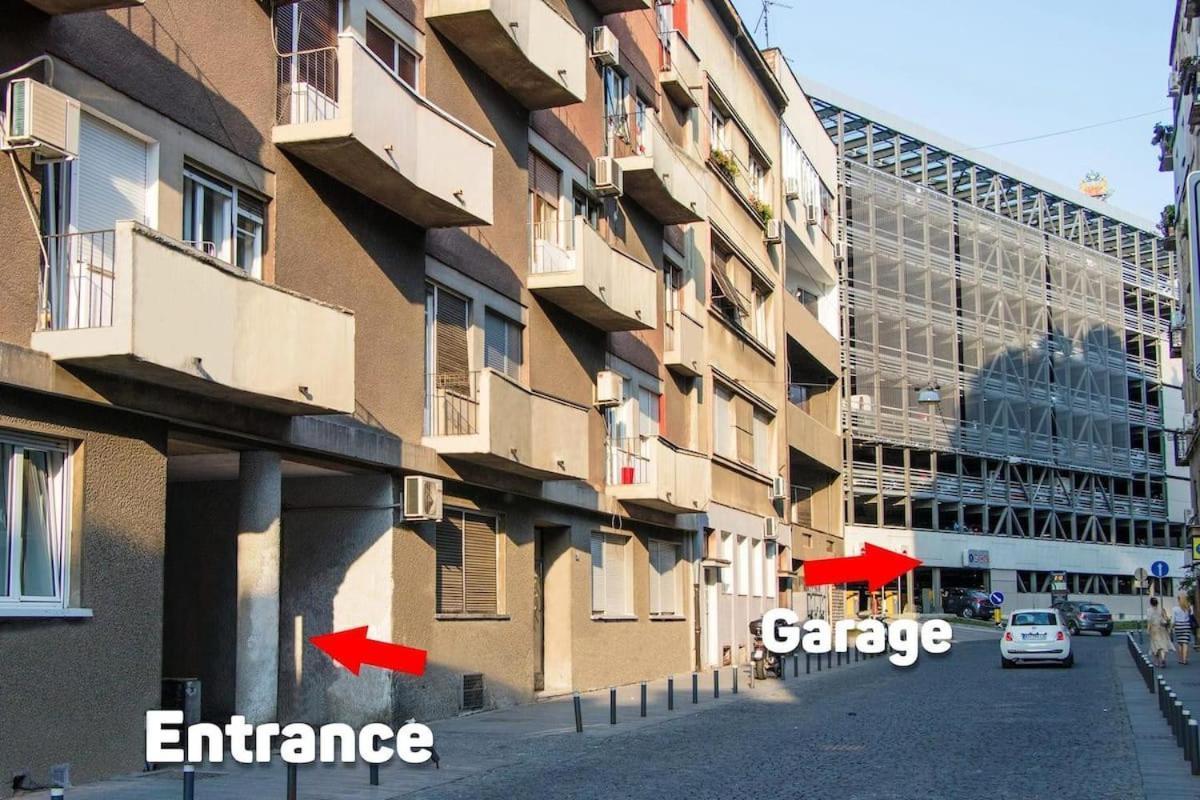 Zen City Center Apartment & Garage Nearby Belgrád Kültér fotó